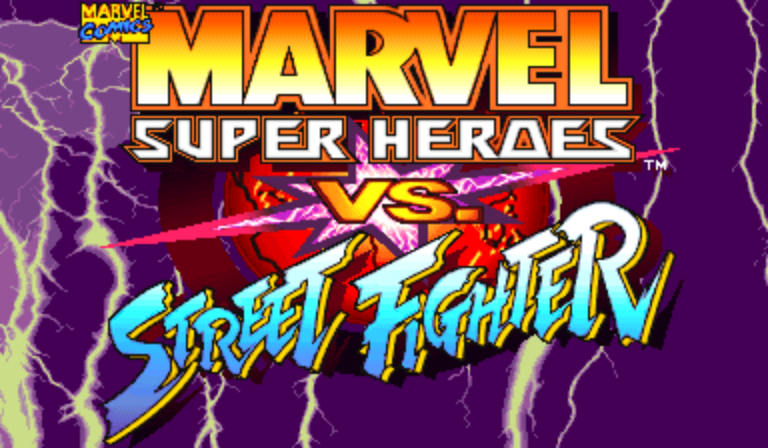 Marvel Super Heroes Vs. Street Fighter (Japan 970702) Title Screen